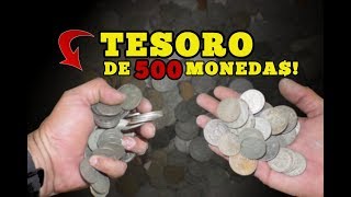 TESORO de 500 MONEDAS en casa ABANDONADA  Cazando La Historia [upl. by Jesh]