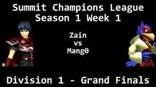 SCL11  Zain Marth vs Mang0 Falco  Division 1  Grand Finals [upl. by Aniaz]