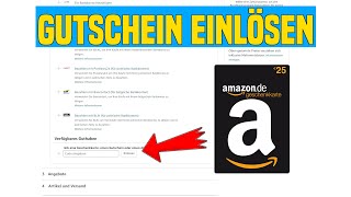 Amazon GUTSCHEIN einlösen GUTHABEN aufladen amp mit Gutschein BEZAHLEN [upl. by Willow]