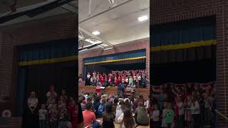 Mount Carmel Elementary first graders sing “Veterans March” at Veterans Day celebration [upl. by Dombrowski]