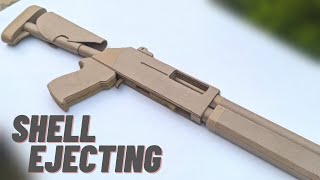 M1014 shell ejecting shotgun out of cardboard  how to cardboard gun [upl. by Trow]