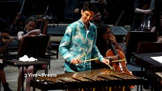 Concerto for Vibraphone and Orchestra by Ney Rosauro  Diego Díaz [upl. by Nnairret]