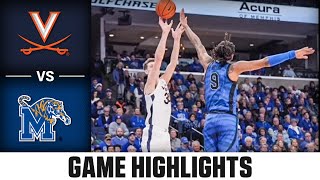 Virginia vs Memphis Game Highlights  202324 ACC Mens Basketball [upl. by Latoye792]