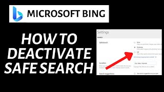 How To Deactivate SafeSearch in Microsoft Bing AI [upl. by Jann327]