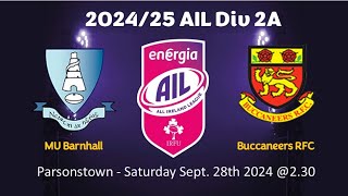 Buccs Vs Barnhall  Sept 2024 [upl. by Ceciley]