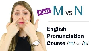 How to Pronounce M and N Consonant Sounds  Learn English Pronunciation Course [upl. by Lertram210]