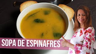 Sopa de Espinafres receita Portuguesa  A Cozinha da Vê [upl. by Nitram7]