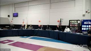 Burrillville School Committee  Regular Meeting  January 2022 [upl. by Mihalco808]