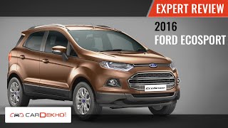 2016 Ford EcoSport  Expert Review Video  CarDekhocom [upl. by Chrissa]