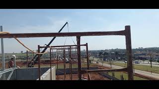 Cobertura em Light Steel Frame em Paulínia SP 🏗 [upl. by Narah]