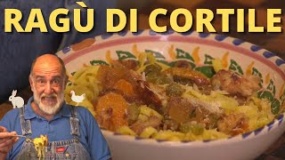 TAGLIATELLE AL RAGÙ DI POLLO E CONIGLIO  Le ricette di Giorgione [upl. by Danya798]