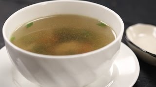 Clear Chicken Soup  Sanjeev Kapoor Khazana [upl. by Surovy]