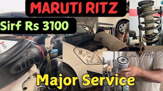 Maruti Ritz Major Service Cost Only Rs 3100 [upl. by Airdnaed]