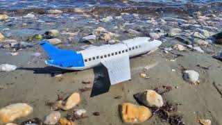 Lego plane crashes at the beach [upl. by Rissa]