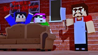 Minecraft SE ESCONDA DO AÇOUGUEIRO ASSASSINO nova série [upl. by Alinoel265]