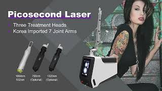 Pico Laser Machine 532nm 1064nm 755nm 1320nm [upl. by Emlynn308]