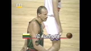 EUROBASKET 1995 semifinal  Croatia vs Lithuania [upl. by Michele38]