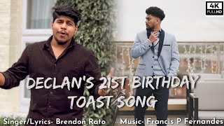 New Konkani 21st Birthday Toast song 2024 by Brendon Rato ftDeclan Fernandes [upl. by Monte]