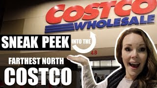 FARTHEST NORTH COSTCO SNEAK PEEK GROCERY PRICES IN ALASKA Somers In Alaska Vlogs [upl. by Mayrim]