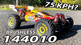 WLToys 144010 Brushless 114 4WD High Speed RC Car Speed Test [upl. by Kulsrud]