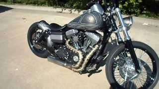 2009 HarleyDavidson Fatbob  Custom Bobber [upl. by Nayd]