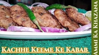 Kachhe Keeme Ke Kabab  Keema Kabab Recipe  Ammi ka khazana [upl. by Noletta426]