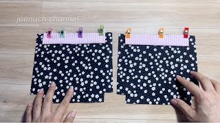 Diy easy sew drawstring bag at home  How to make easy sewing bag  Sewing tutorial [upl. by Mcnamee]