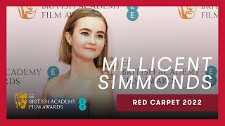 Millicent Simmonds shares her excitement to be an EE Rising Star nominee  EE BAFTAs 2022 Red Carpet [upl. by Obed]