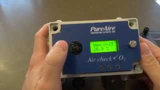 PureAire Oxygen Monitor Tutorial to Get Into the Menus [upl. by Id872]