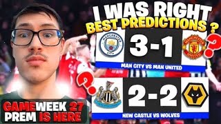 MUST WATCH Gameweek 27 Premier League Predictions [upl. by Sualk]