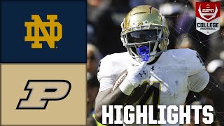 Notre Dame Fighting Irish vs Purdue Boilermakers  Full Game Highlights  ESPN College Football [upl. by Elauqsap]