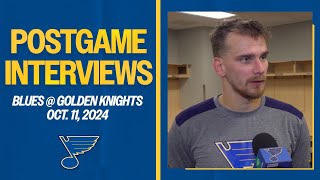 Oct 11 Postgame Interviews [upl. by Nylleoj]