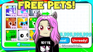 literally GIVING AWAY FREE PETS as a noob pet sim x [upl. by Elaweda]