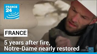 5 years after fire Pariss iconic NotreDame Cathedral nearly restored • FRANCE 24 English [upl. by Elboa433]