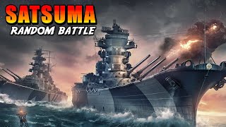 Satsuma Pulverizing Armor with 510mm Guns Near 400k Total Damage [upl. by Sinnel]