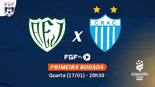 Ao vivo  AE Jataiense X CRAC  Campeonato Goianão 2024 [upl. by Castro]