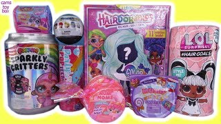 DOLLS Hairdorables 2 LOL Surprise Hairgoals 5 Poopsie Sparkly Critters TOYS Unboxing Fun [upl. by Firehs]