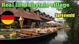 Real life fairy tale village  Lübbenau Spreewald  Germany  Real Walking [upl. by Rubma560]