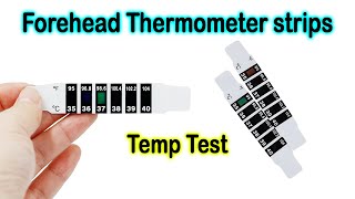 Temp Test Thermometer strip  Forehead Thermometer strips [upl. by Resor401]