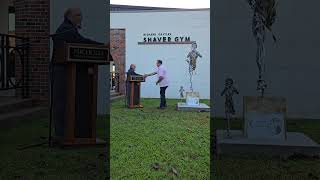 Angela Hammerli statue dedication Ed Hammerli and artist Scott Hebert teacher dance love life [upl. by Twitt]