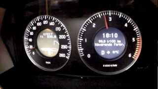 Volvo XC70 D5 185hp acceleration 0  100 kmh [upl. by Roseanna]