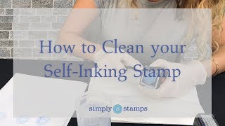 How to Clean your SelfInking Stamp [upl. by Yrffej]