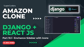 Building Your Amazon Ecommerce Clone Part 101  Enhancing Sidebar with Icons in React [upl. by Eedna]