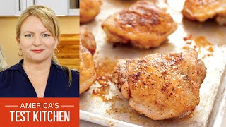 How to Make the Best OvenRoasted Chicken Thighs with Bridget Lancaster [upl. by Yecac]