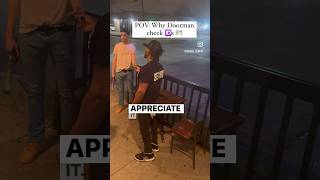 POV Why Doorman checks 🆔s doorman downtownhouston pov explore bouncer security houstontx [upl. by Guevara20]