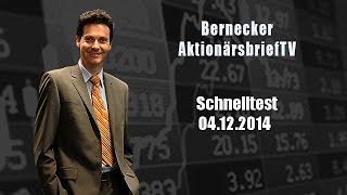 04122014  Schnelltest Der Aktionärsbrief TV [upl. by Korenblat]