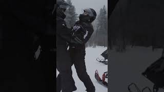 snowmobiling in The Black Hills of southdakota snowmobile snowfall snowbunny winteradventures [upl. by Anawd]