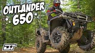 Can Am OUTLANDER 650 Mossy Oak Edition FULL REVIEW [upl. by Nortyad977]