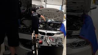 BMW M4 F82 Rocker Cover Gasket Replacement [upl. by Etnom]