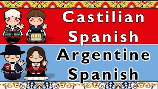 CASTILIAN amp ARGENTINE SPANISH PORTEÑO [upl. by Neala]